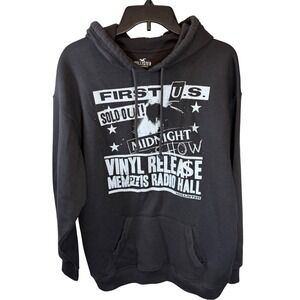 Hollister Mens Vinyl Release Memphis Radio Hall Hoodie Charcoal Grey M 007